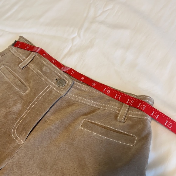 Loft Ann Taylor Soft Tan Leather Pants - Size 4 - Picture 14 of 15